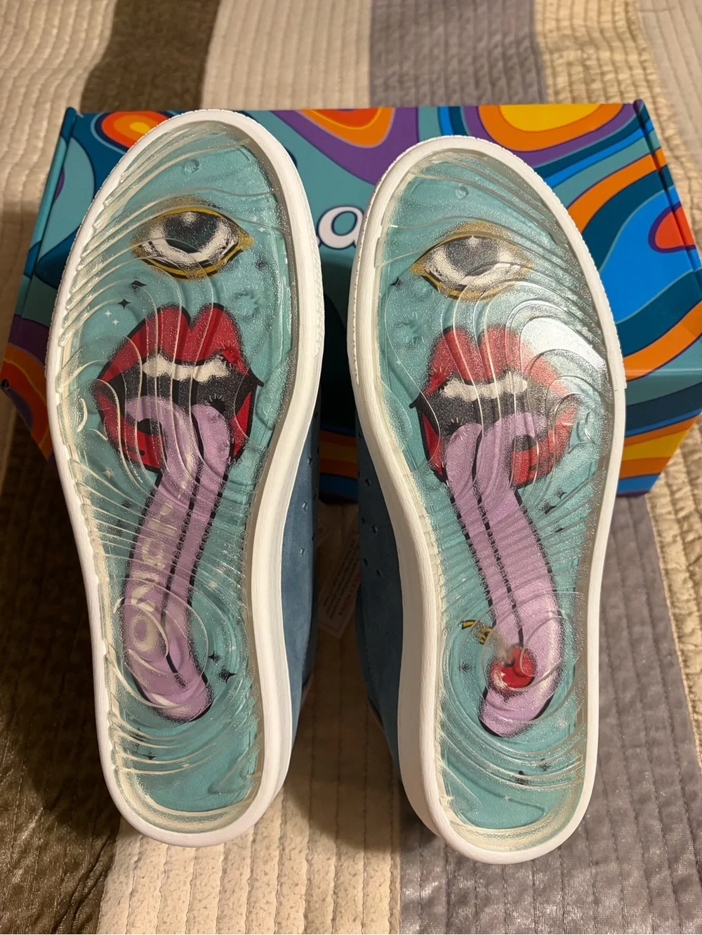Halo Dusty Blue Suede Women's Sneakers with White Laces